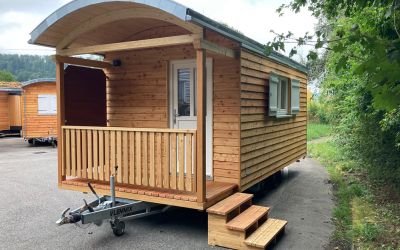 Tiny House  Gartenwagen und Homeoffice